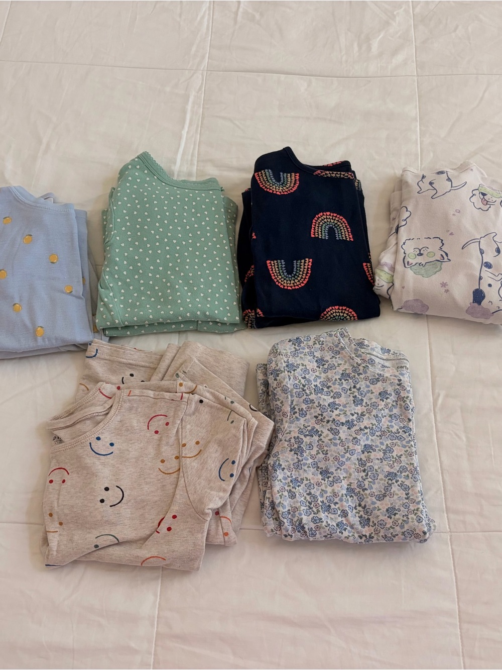 Girls pajama lot of 6, size 10
